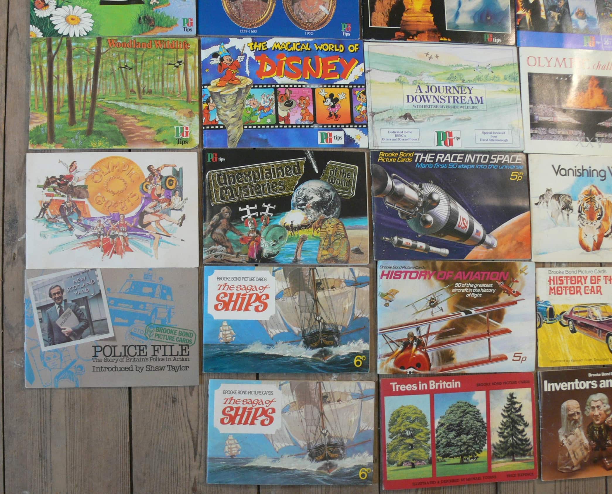 A Collection Of 28 Vintage PG Tips Card Books